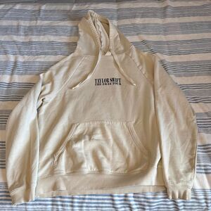 Taylor-swift Women's Cream and White Hoodie